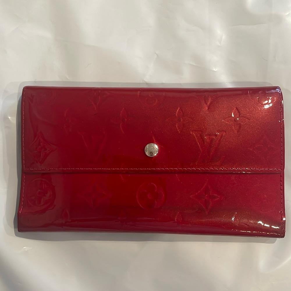 ❤️Louis Vuitton Monogram Vernis Sarah Long Wallet